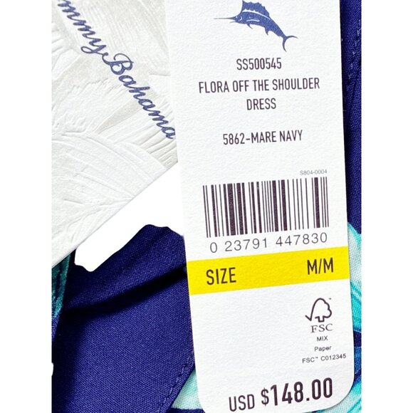 Tommy Bahama Womens Blue Island Flora Cover up Dress Sz M NEW - Picture 5 of 7